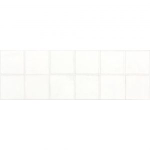 MAJOLIKA pł.ścienna-dekor 20x60 biała WARVE143 połysk z reliefem [RAKO]