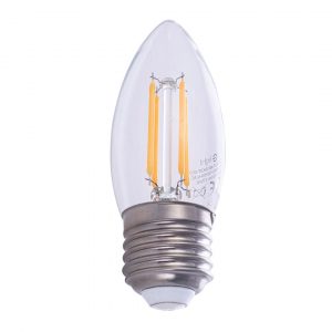 Żarówka Filamentowa LED 4W C37 E27 2700K - obrazek 4