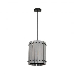 Lampa Wisząca EGON GREY 1xE27 - obrazek 1