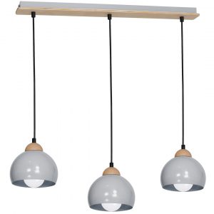 Lampa wisząca DAMA GRAY 3xE27 - obrazek 1