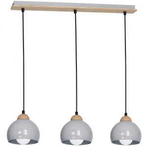 Lampa wisząca DAMA GRAY 3xE27 - obrazek 2