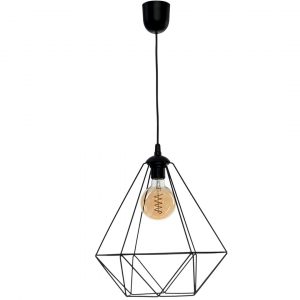 Lampa wisząca BASKET BLACK 1xE27 - obrazek 2