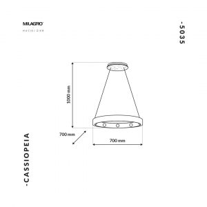 Lampa Wisząca CASSIOPEIA 9xE14 - obrazek 4