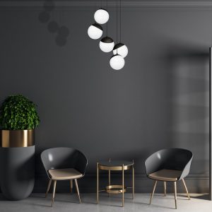 Lampa wisząca SFERA BLACK 5xE14 - obrazek 4