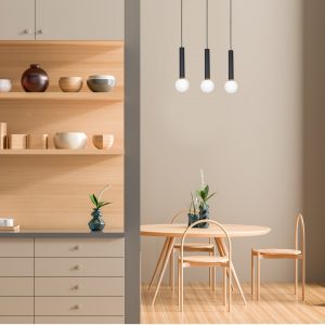 Lampa wisząca AURIS BLACK 3xE14 - obrazek 3