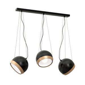 Lampa wisząca OVAL BLACK 3xE27 - obrazek 1