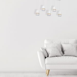 Lampa wisząca VENEZIA WHITE 5xE27 - obrazek 3