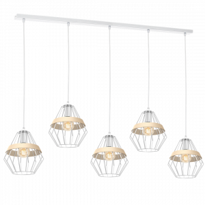 Lampa wisząca CLIFF WHITE 5xE27 - obrazek 4