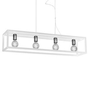 Lampa wisząca CAGE WHITE 4xE27 - obrazek 3