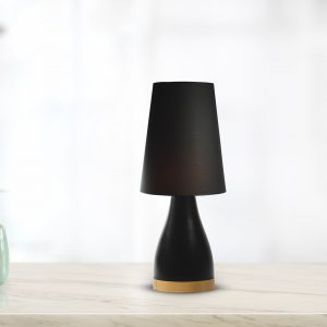 Lampa ceramiczna BELLA mała czarno-złota - obrazek 3