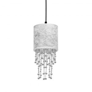 Lampa wisząca ALMERIA SILVER/BLACK 1xE27 - obrazek 3