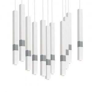 Lampa wisząca CASTRO WHITE / CHROME 11xG9 - obrazek 4