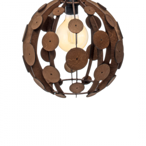 Lampa wisząca GAIA BROWN / WOOD 1xE27 60W - obrazek 3