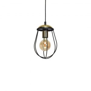 Lampa wisząca OLIMP BLACK / GOLD 1xE27 60W - obrazek 3