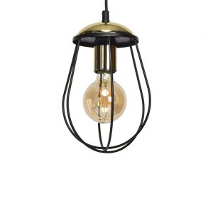 Lampa wisząca OLIMP BLACK / GOLD 1xE27 60W - obrazek 4