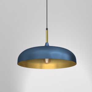 Lampa wisząca LINCOLN BLUE/GOLD 1xE27 - obrazek 3