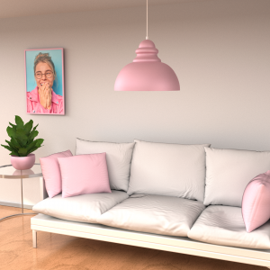 Lampa wisząca CORIN PINK 1xE27 - obrazek 4