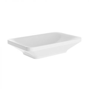 prostokątna biała umywalka laguna e-kafelek